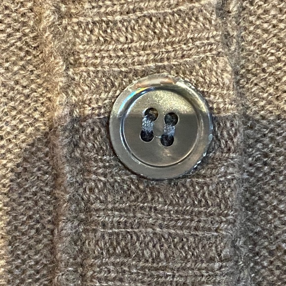 Cashmere cardigan-inhabit-brown-small - Picture 3 of 5
